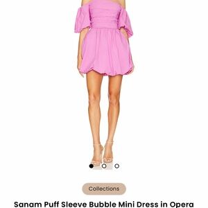Jonathan Simkhai Puff Sleeve Mini Dress - WHITE (not pink)